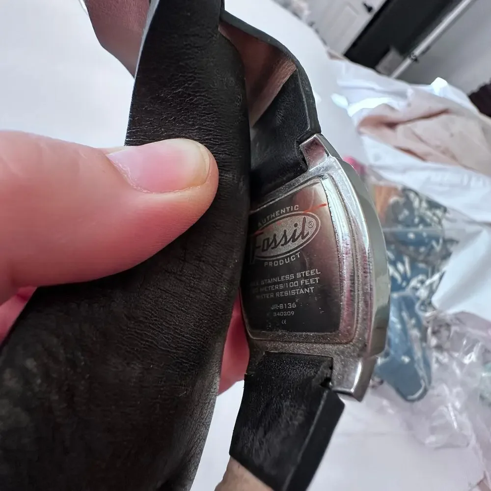 Fossil JR-8136 Stainless Steel Leather Watch - Picture 7 of 8